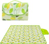 Picknickkleed - Extra Groot Picknickkleed - 200x300 cm - Waterdicht & Zandbestendig - Groen - Strandmat - Outdoor Deken voor 8-12 Personen - Opvouwbaar met Handvat - Non-woven Buitenkleed - Voor Camping, Park & Strand - Familieformaat