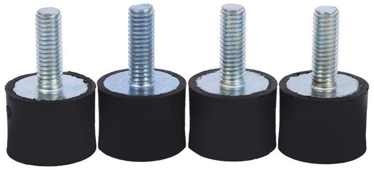 Cosensi- Rubber Mounts - Schokabsorber - Trillingsisolator - Antivibratie - 4 Stuks - Universeel Ontwerp - Laag Geluidsniveau - Trillingsdempers