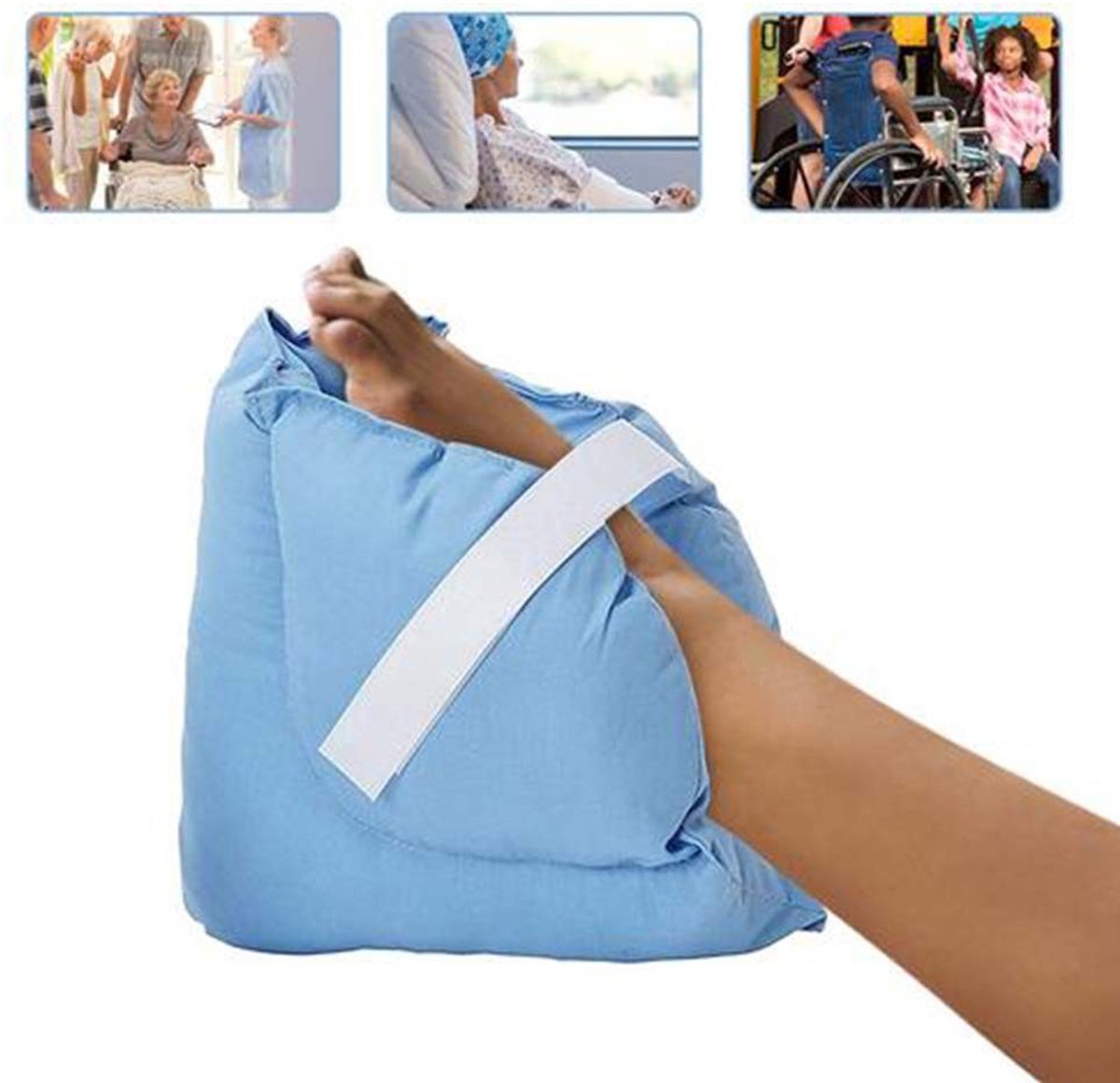 NTH products- Enkelsteun Zacht Kussen - Verstelbare Hielbeschermer - Drukpijn Verlichting - Hielletsel Herstel - Bescherming Tegen Zweren - Comfortabele Pasvorm - Hielkussen
