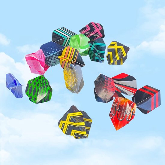 Store_7 - Dart Flights - Darts Accessoires - Duurzaam en Kleurvol - Vervangende Vleugels - Geschikt voor Soft Tip en Steel Tip - 120 Stuks van Merkloos — afbeelding 5