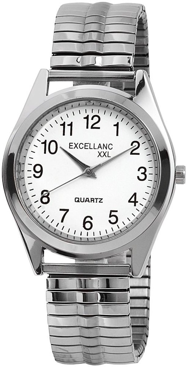 EXCELLANC Herenhorloge van roestvrij staal Mike Excellanc herenhorloge met roestvrijstalen band, XXL