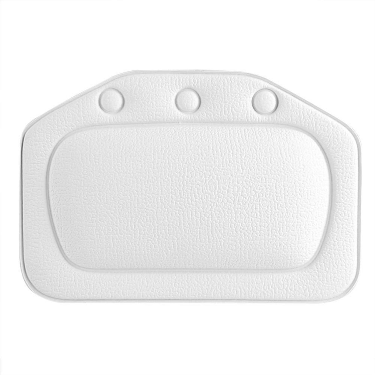 Dailygoods- Badkussen Zacht Schuim Gevoerd - Hoofdsteun Bad - Nekkussen Bad - Antislip Zuignappen - PVC - Badkameraccessoires - Badkussen Voor In Bad