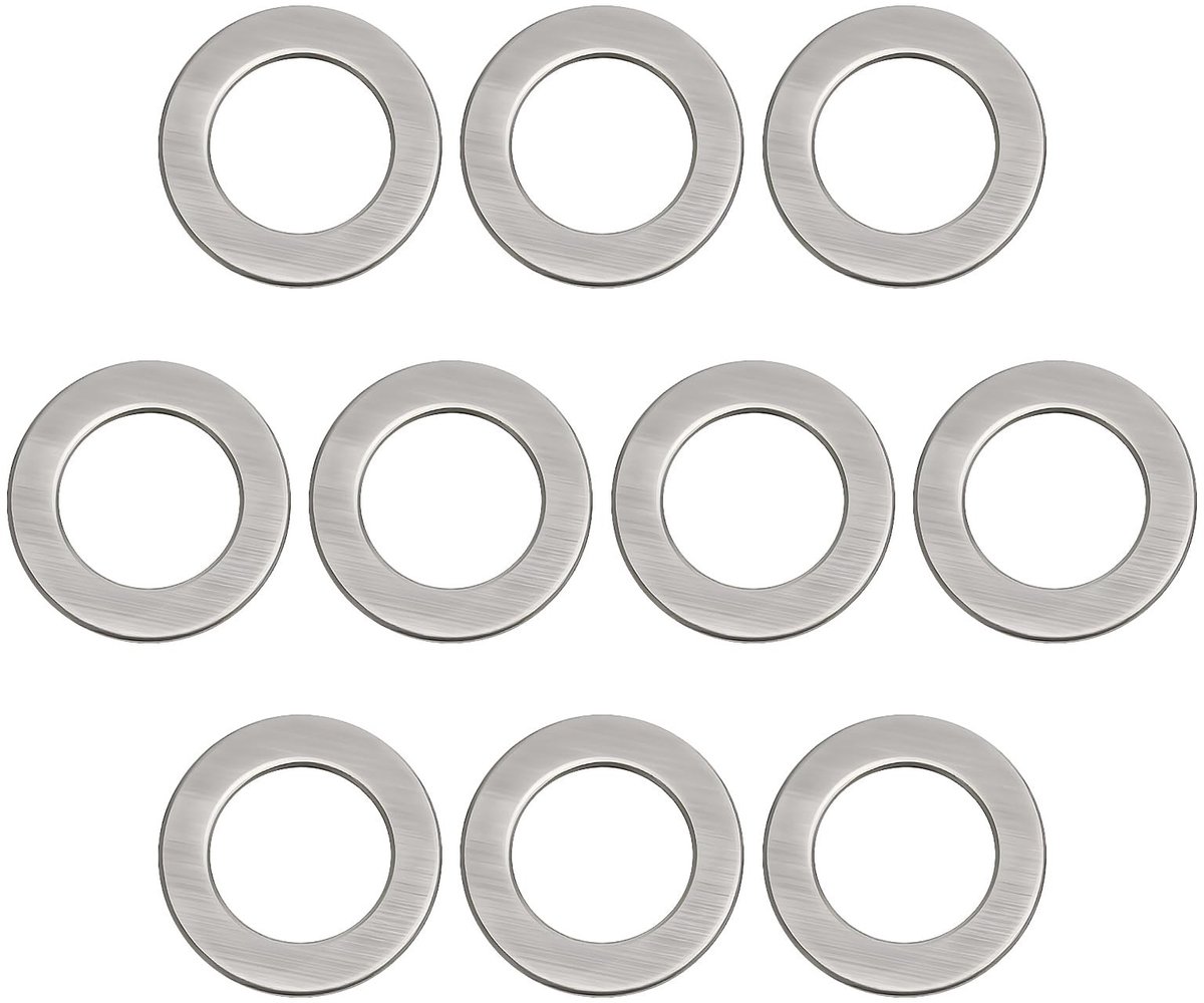 Dailygoods- Spacer Washer 10 Stuks - Vervangingsonderdeel - Roestvrij Staal - Buitendiameter 4,8 mm - Binnendiameter 3 mm - Dikte 0,2 mm - Wasmachine