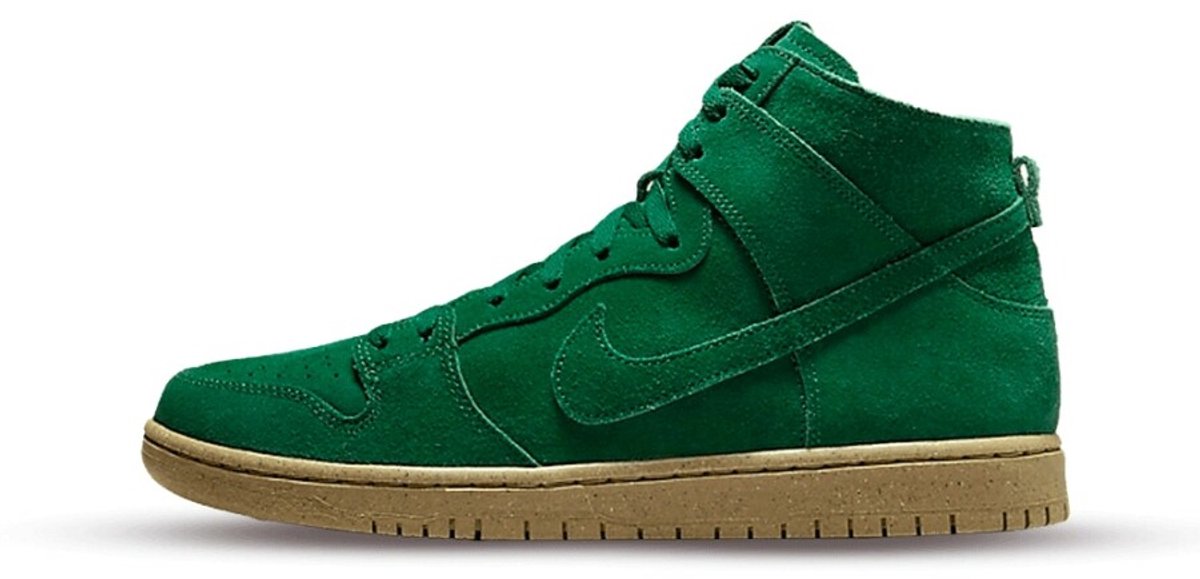 Nike SB Dunk High – George Suede Sneakers Heren DOOS ZONDER DEKSEL Groen