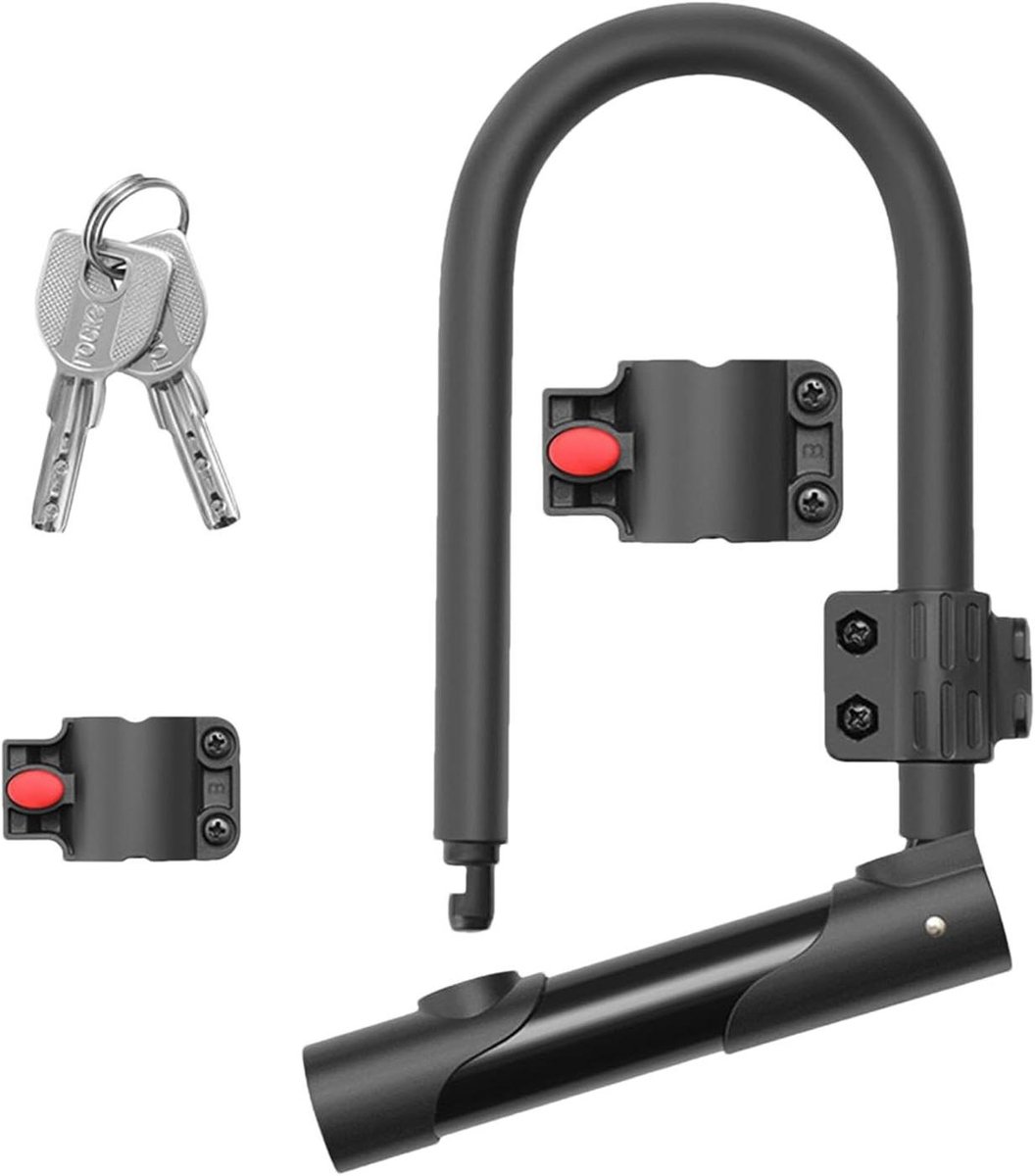 Fiets U-Slot - Beugelslot Diefstal - Fiets Beveiligen - 15mm Staal Constructie - 23 x 16 x 4 cm - Zwart