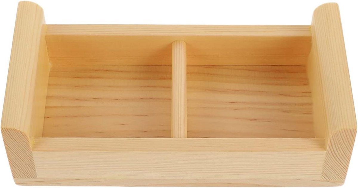 Sushi Serveerbord - Sashimi Dienblad - Eten Presenteren - Natuurlijke Hout Look - 30x11x5 cm - Kaki