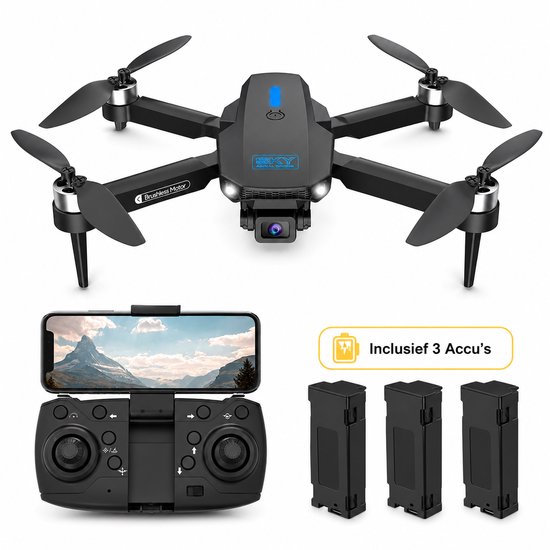SefSay E88 Max drone – dubbele HD camera – borstelloze motoren