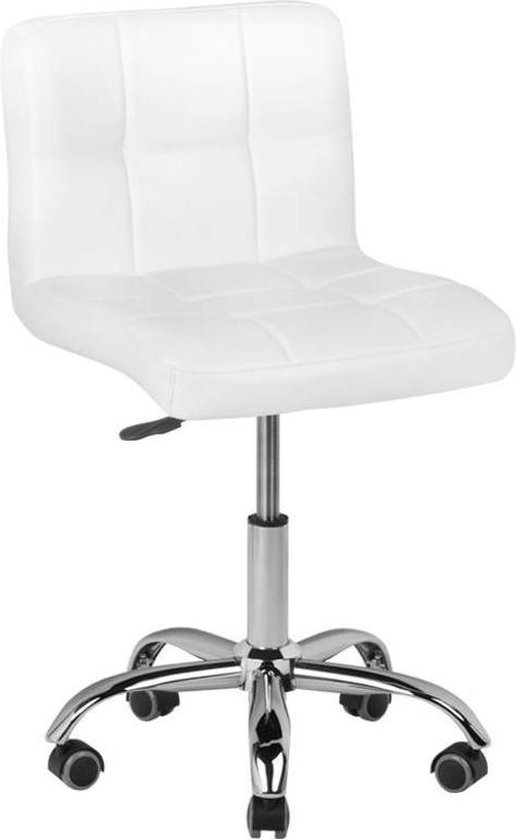 Foto: Salon kruk met rugleuning wit
