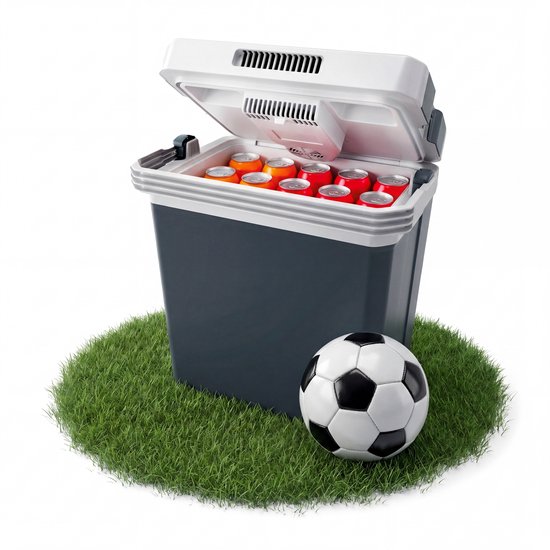 Tristar Glacière KB-7530 - Capacité 30 litres - Réfrigérateur électrique pour la maison et en déplacement - Chargeur de voiture 12V et prise 230V - Refroidit et chauffe - Grijs