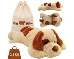 Big Baloo Verzwaringsknuffel Hond 2,5KG/70CM - Verzwaarde Zware Anxiety Knuffel - Weighted stuffed animal voor Kind & Volwassenen