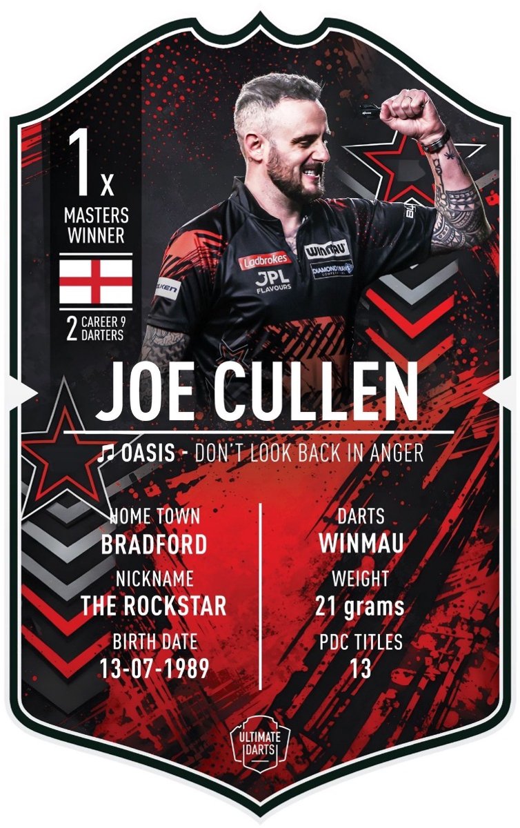 Ultimate Card Joe Cullen 2026 | 37x25 cm
