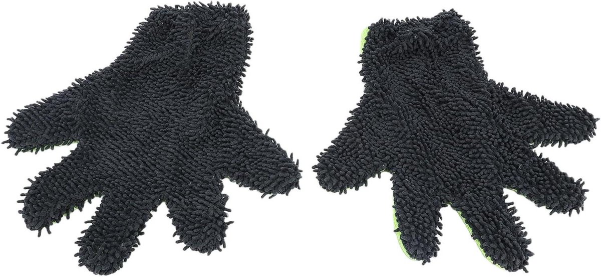 Autowashandschoenen - Reinigingswanten - Auto Poetsen - Dubbelzijdig - 295 x 4 cm - Grijs
