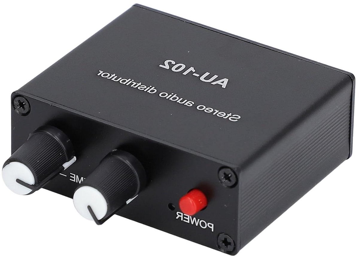 Audio Splitter Versterker - Hoofdtelefoon Distributie - Studio Geluid - Actieve Versterking Dual Channel