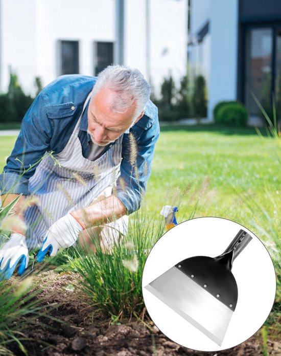 Allecto - Reinigingsschop - Tuinschep - Sterk en duurzaam - 23 cm - Vervangingskop - Tuingereedschap - Geschikt voor onkruidbestrijding van Merkloos	 — afbeelding 2