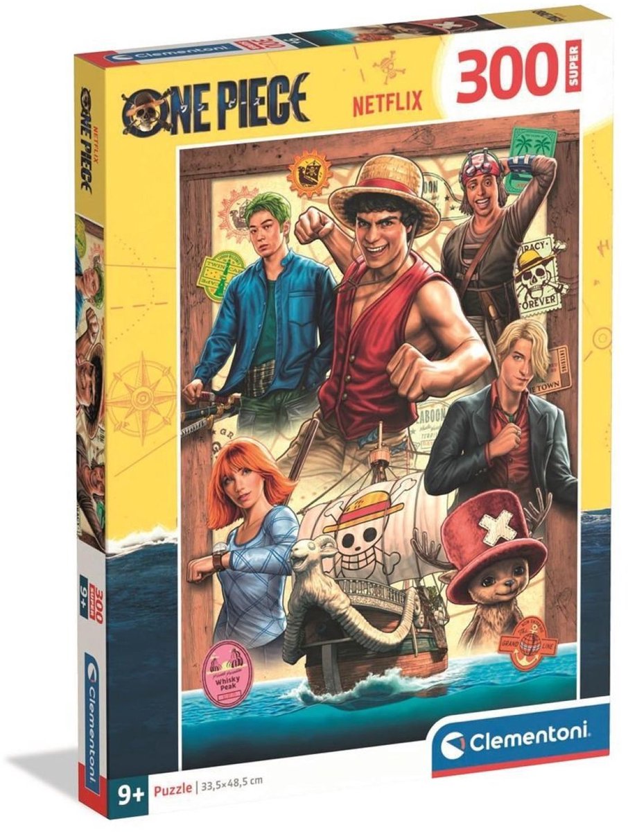 Clementoni One Piece Legpuzzel 300 Stukjes - Super Anime Puzzel - Educatief Speelgoed voor Kinderen, Meisjes en Jongens vanaf 9 Jaar