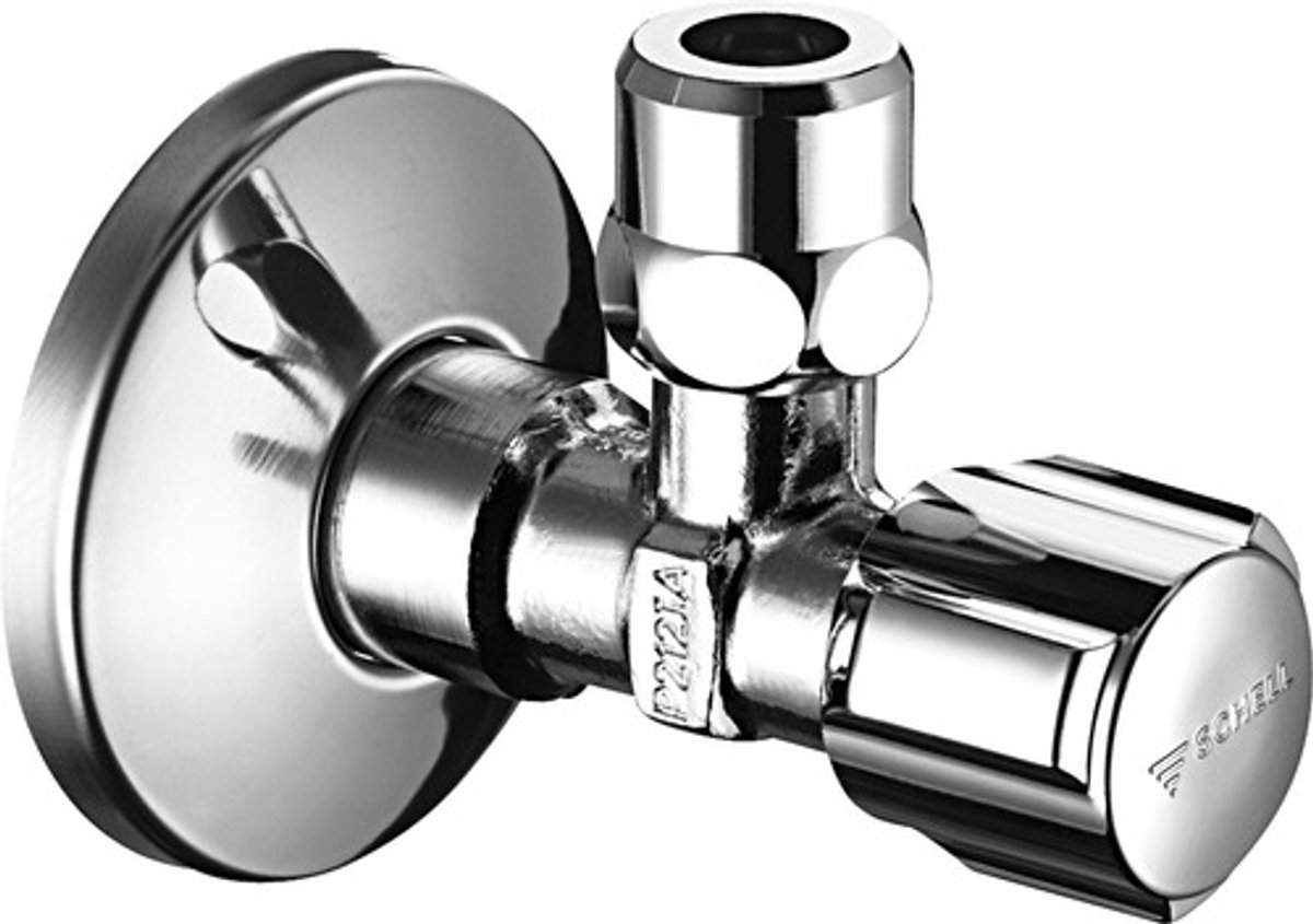 Hoekstopkraan Comfort 1/2" x 3/8" chroom