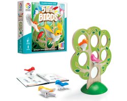 SmartGames 5 Little Birds - Houten Logisch Denkspel - 60 Educatieve Breinbrekers - Solospel voor Kleuters & Lagere School - Vanaf 5 Jaar