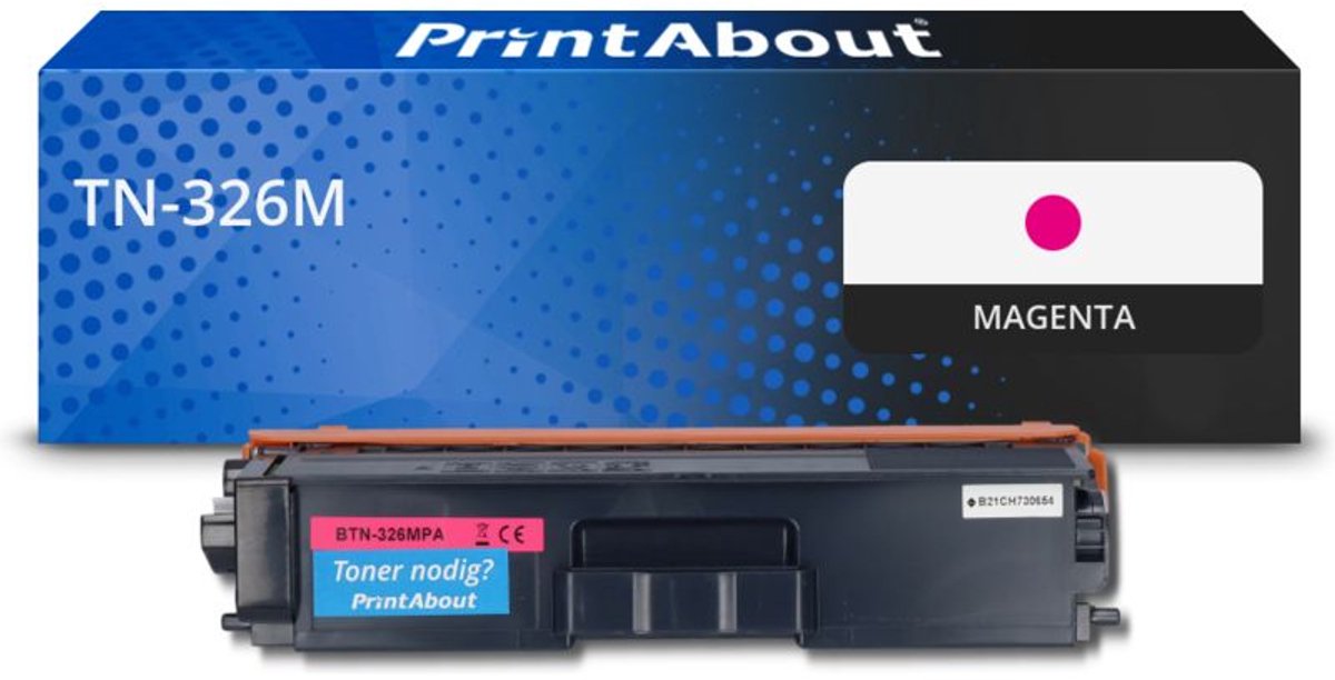 Brother TN-326M toner magenta Huismerk