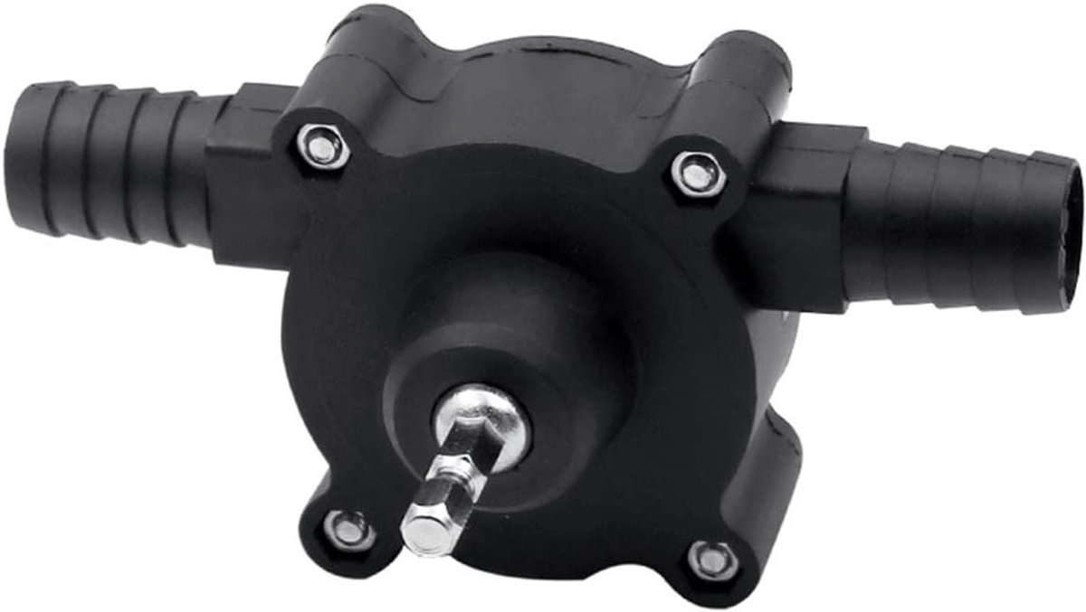 Dompelpomp - Elektrische pomp - Water verplaatsen - Werkt met boormachine - 126 x 63 mm - Zwart