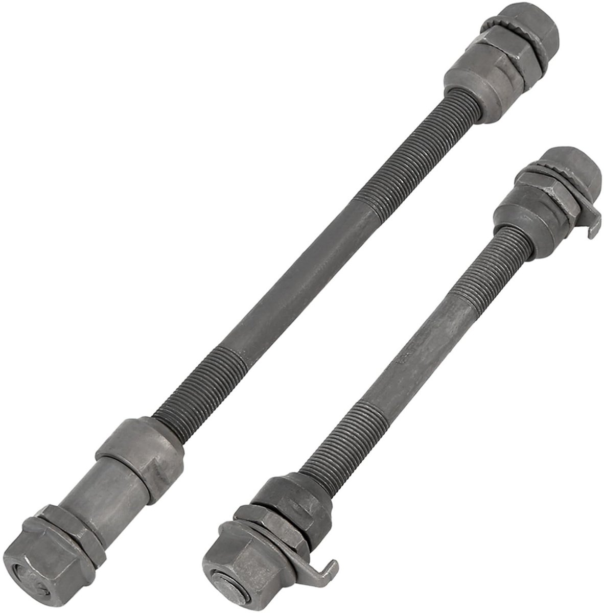 Dailygoods- Wielnaaf Solide As - Vooras/Achteras 9,5 mm - Eenvoudige Montage - Zwart - Metaal - Schijfdiameter 16,9 mm - Fietsas