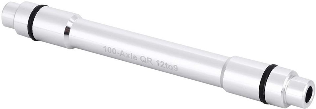 Dailygoods - Tacx Thru Axle Adapter Aluminium 12mm naar 9mm Quick Release Zwart