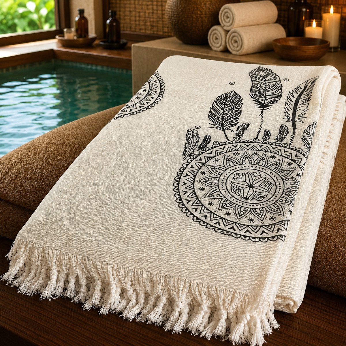 100% Natuurlijke Bamboe Mousseline Peshtemal Badhanddoek Turkse Handdoek Hammam Strandlaken