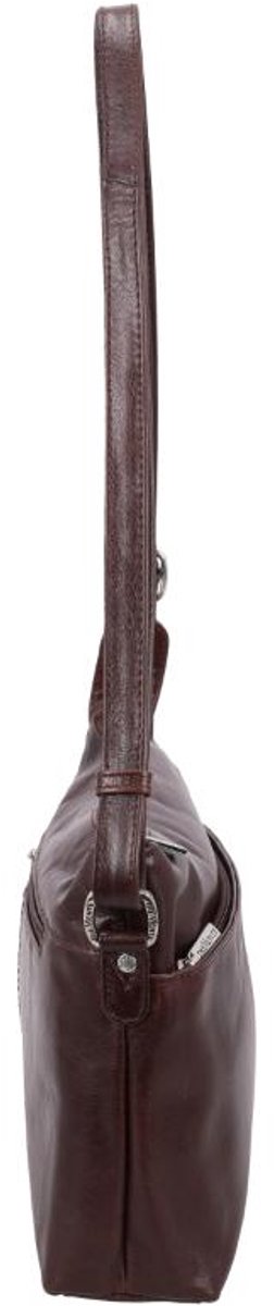 The Monte The Monte Crossbodytas Medium Dames - Leer - Bruin