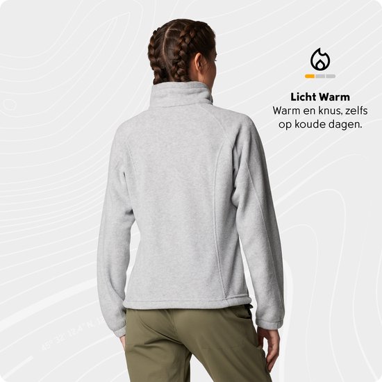 Columbia Benton Springs - Fleece Vest Dames - Extra Zacht en Warm - Grijs - Maat L