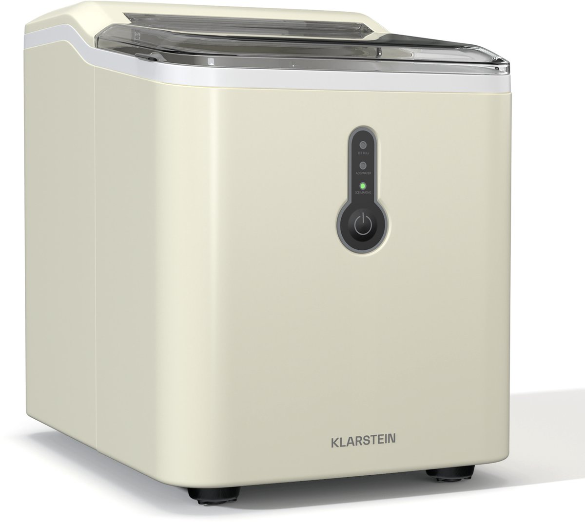 Klarstein IJsblokjesmachine ChillOut | 12 kg/dag | 9 ijsblokjes binnen 8 minuten | 120 watt | watertank - 120 cm - voor Bar voor Feest - LED - Mobiel - Ice Maker Ice Cube Maker IJsmaker IJsblokjesmaker Eismaschine