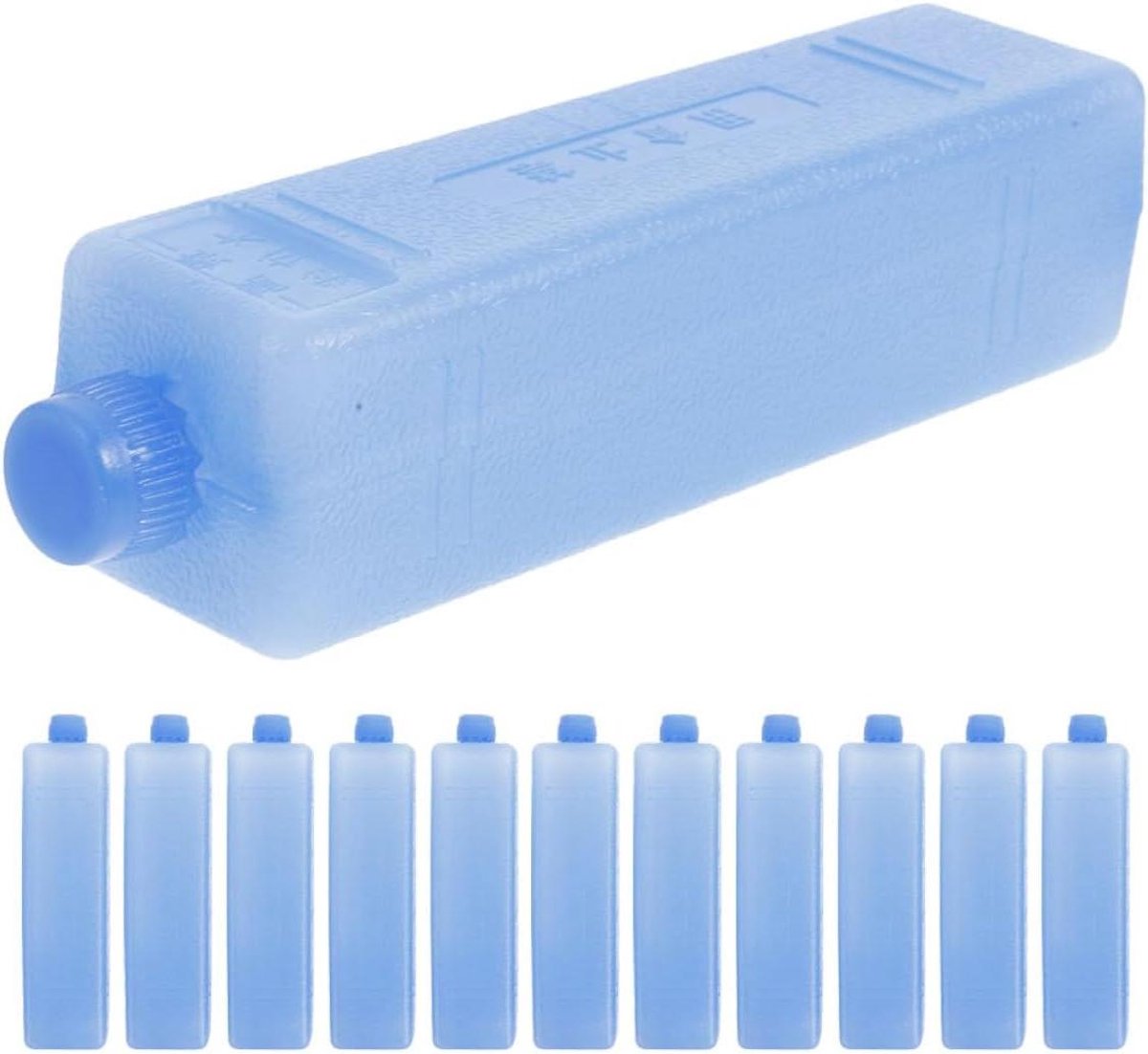 Koelelementen Lunchbox - Herbruikbare Koelblokken - Maaltijden Koel Houden - Snelle Koelprestaties - 12 Stuks - Blauw