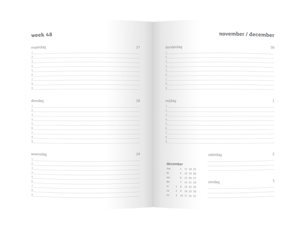 Kangaro Agenda Schoolagenda 2026 / 2027 A5 zwart 130 pagina's incl. lint - K-23909 — cadeau in Eten & Drinken - foto 3