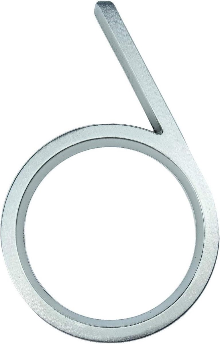 Huisnummer Teken - Adresbordje Deurnummer - Huis Identificatie - Anti-roest Materiaal - 12cm Hoog - Zilver