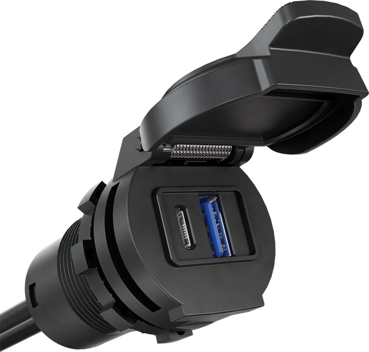 AquaAmp 130 Smart USB C/A - USB-C PD 30 W - USB-A 6 W. boot - voertuig - camper - outdoor montage