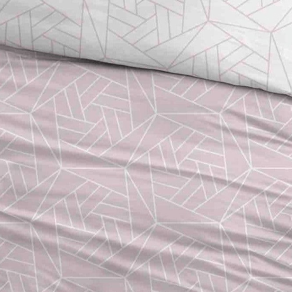 Sleepnight Dekbedovertrek Flanel Laslo - 270 x 200/220 cm + 2 kussenslopen - [Roze]