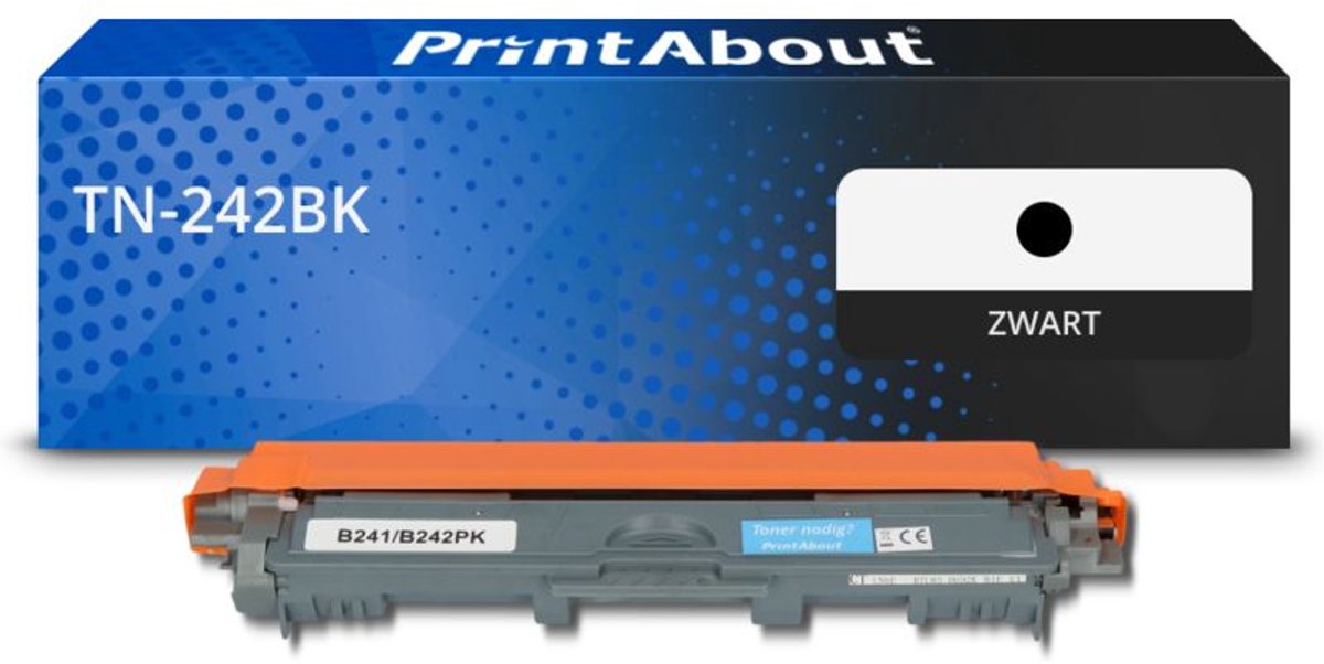 PrintAbout Huismerk Brother TN-242BK Toner Zwart