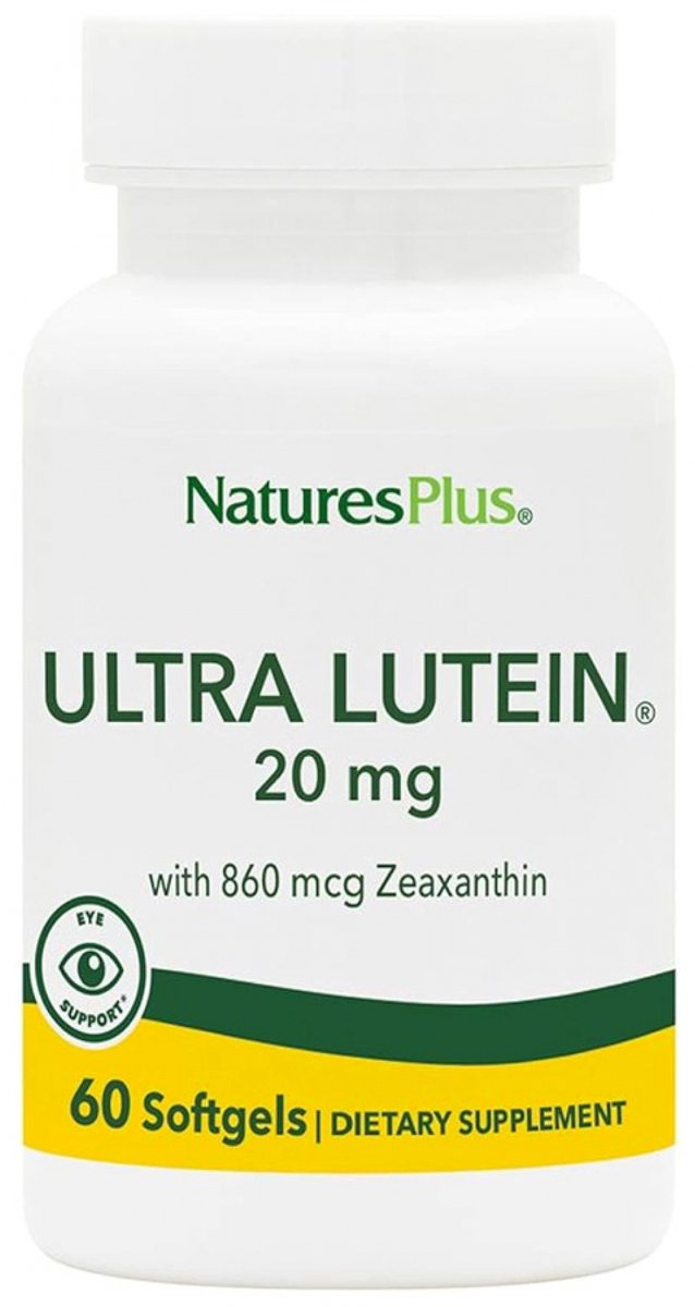 Ultra Lutein, Maximum Strength, 20 mg (60 Softgels) - Nature's Plus