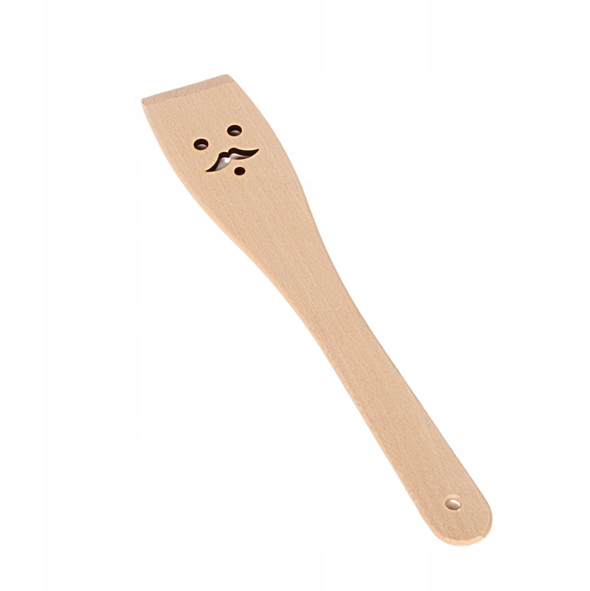 Houten spatel met snor - Keukengerei van beukenhout