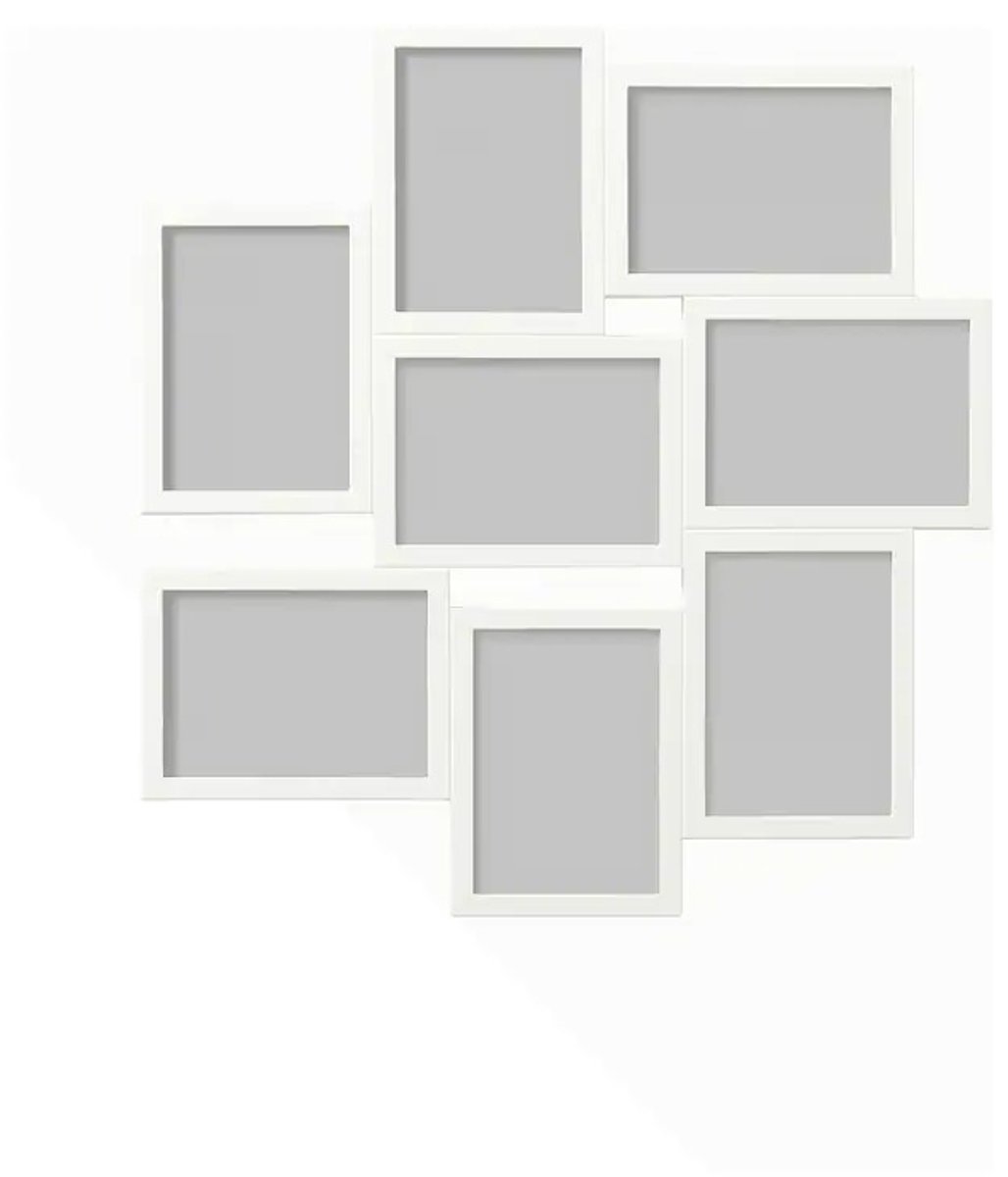IKEA VAXBO Fotolijst Wit voor 8 Foto's 55x58 cm