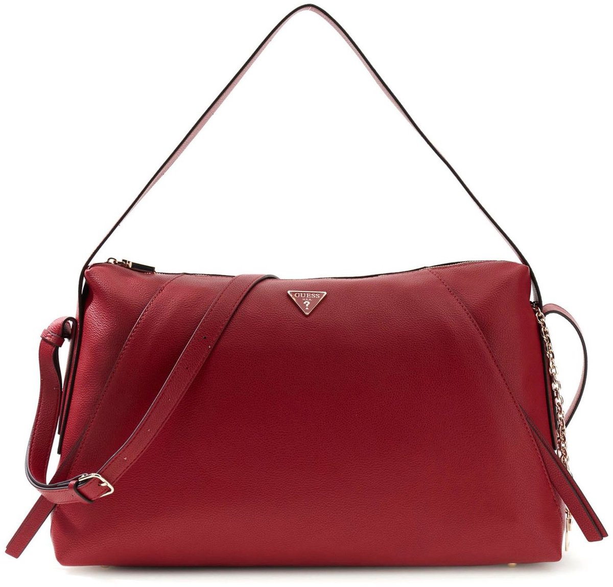 GUESS schoudertas Devon Shoulder Bag Dark Cherry donkerrood