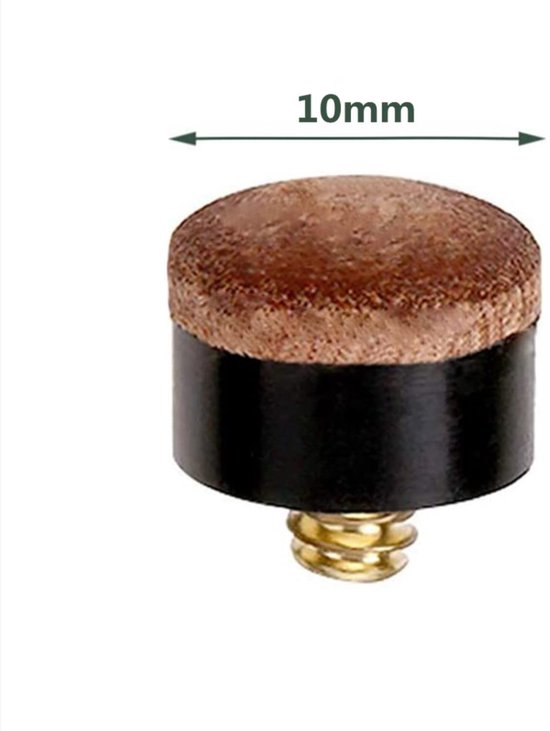 Jhubersproducts - Vaste Bits Biljartkeu - Reserveschroeven - Eenvoudig te installeren - 10 mm - Voor biljartkeu - 20 stuks - Bruin van Merkloos — afbeelding 3