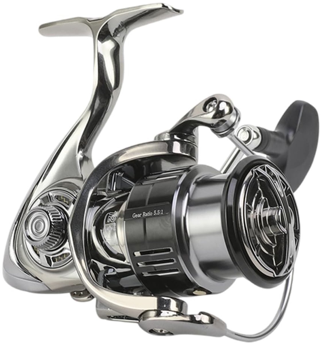 JHUBERS- Spinning Reel Krachtige Remkracht tot 14 kg - Aluminium Hengel - Vismolen - Zoetwater/Zoutwater - 50dB Alarm Geluid - Slijtvast