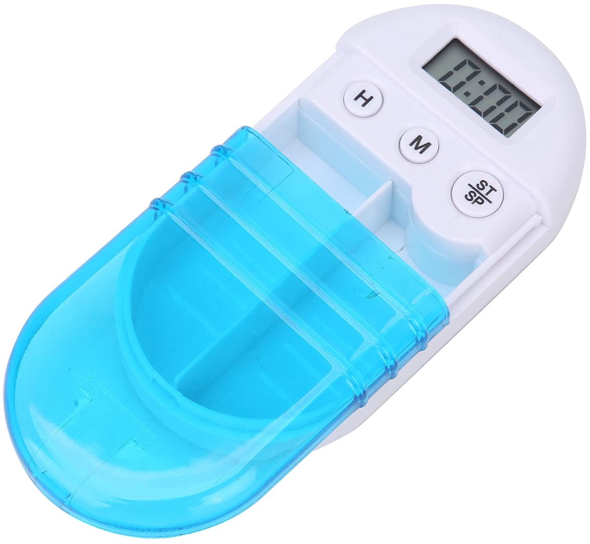 ZEYNOMAX - Elektrische Pillendoos - Digitale Pillenkoffer - Alarmherinnering - Reisdispenser - Pills Organizer - Handig voor dagelijks gebruik - Com...