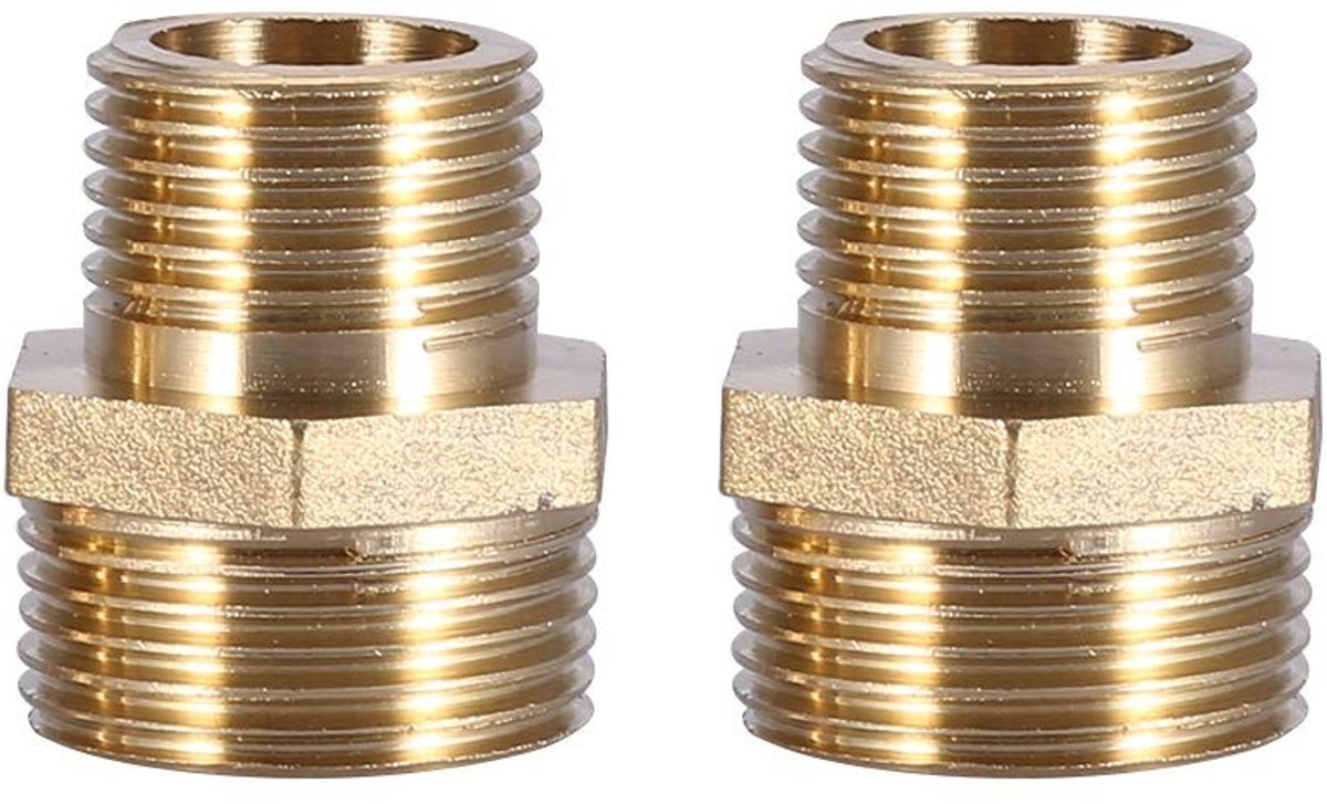 JHUBERS - Raccord de Tuyau - Raccord d'Adaptateur - Kwaliteit - 3/4" naar 1/2" - Tuinier - Wateraansluiting - Adaptateur