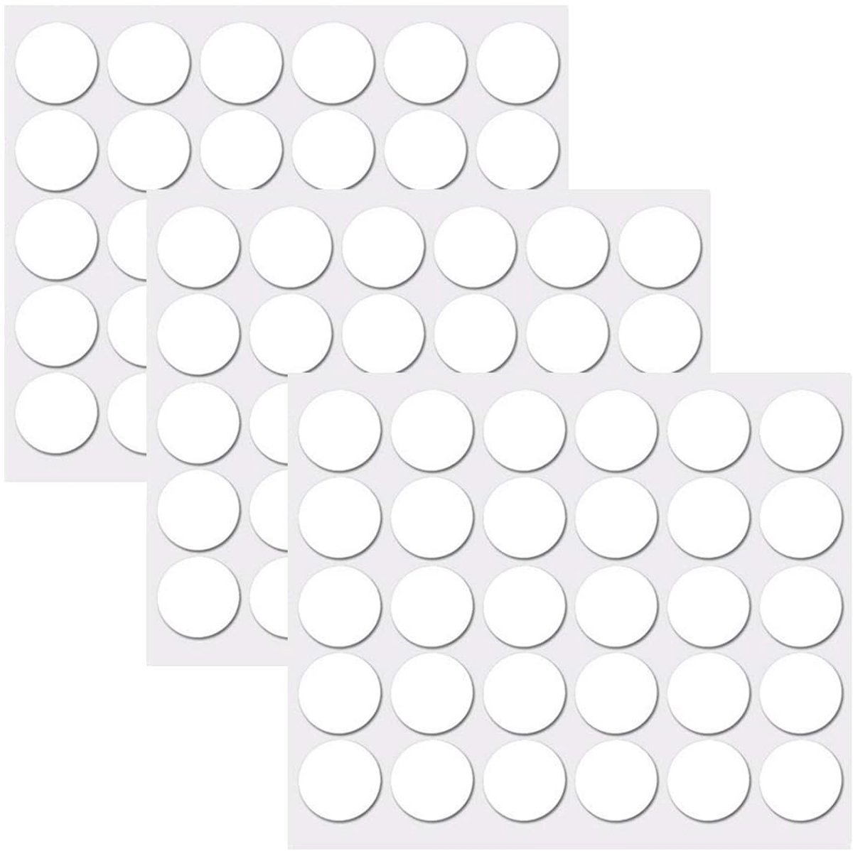 JHUBERS- Schroefdoppen 162 Stuks - Zelfklevende Afdekking - Voor Meubels - 21 mm - Waterdicht - Krasbestendig - Duurzaam - Schroefkappen