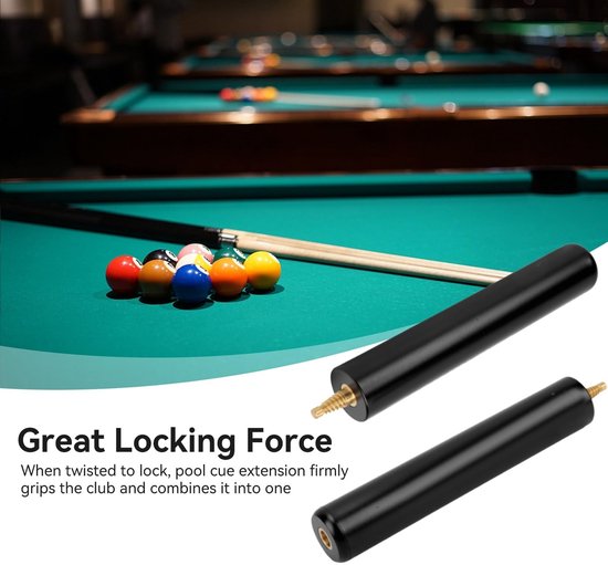 Dailygoods- Cue Extender 6 Inch - Aluminium Legering - Billiard Accessoires - Schokbestendig - Comfortabele Grip - Duurzaam Gebruik van Dailygoods — afbeelding 3