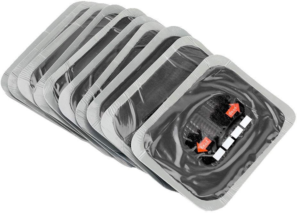 Dailygoods- Bandenreparatiepatch 10 Stuks - Bandenreparatieset Auto - Bandenreparatie Set - Bandenreparatie Spray - Reparatiepleister Vrachtwagen/Motorfiets - Hoogwaardig Rubber