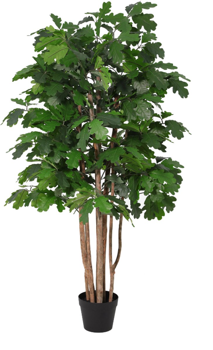 Trendyplants - Kunst Oak Tree - Eikenboom - Kunstplant - Hoogte 140cm - Potmaat Ø18cm