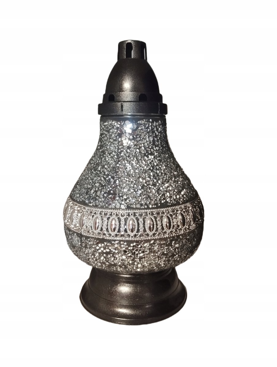 Moderne Mozaïek Lantaarn Graf Decoratie - Zilver