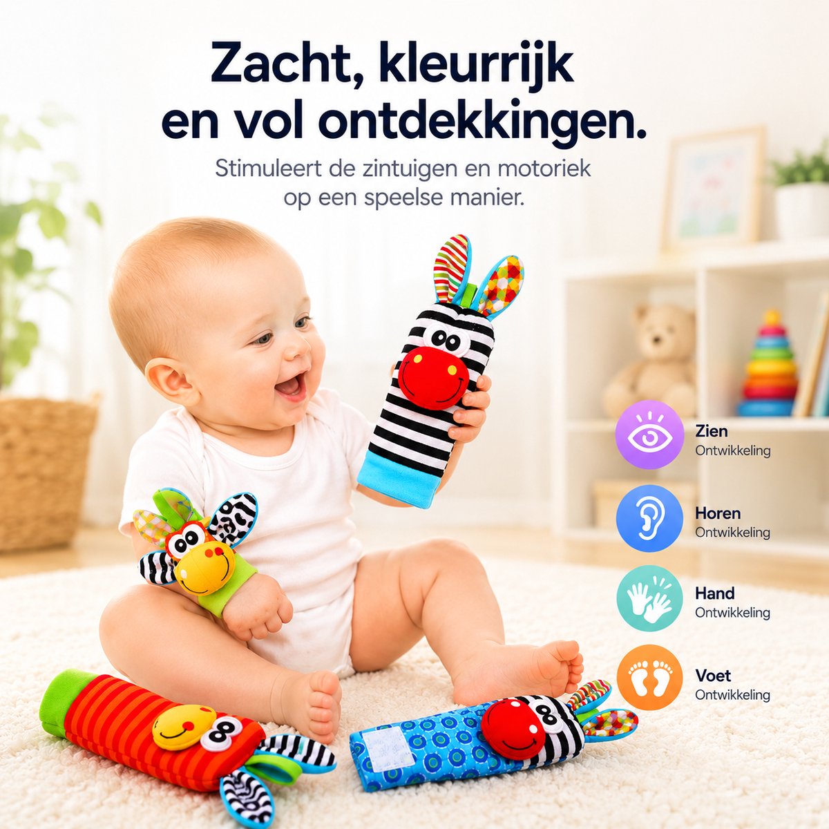 BOTC Babysokken - Beestenbende - Antislip - 0-6 maanden - Babysokjes - Baby Slofjes - Kraamcadeau - Baby Cadeau — afbeelding 5