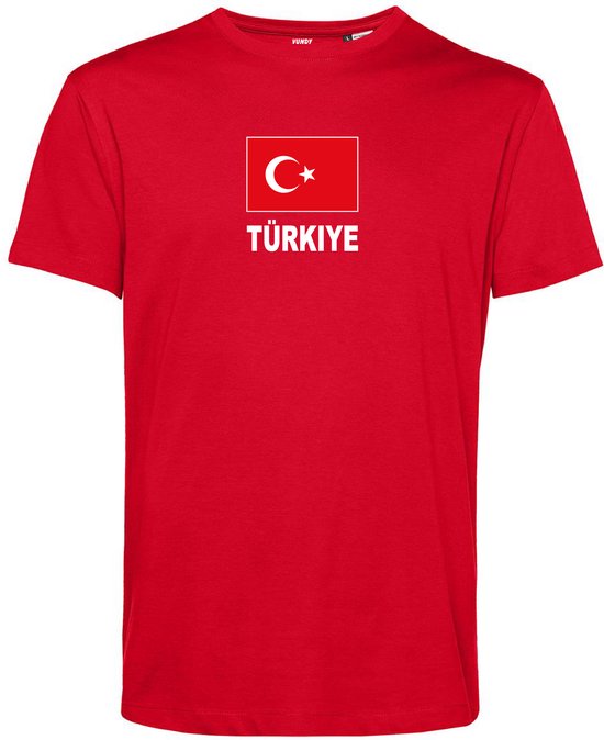 T-shirt Türkiye Thuis | Turkije shirt | WK 2026 | Turks elftal supporter | Rood | maat XXL